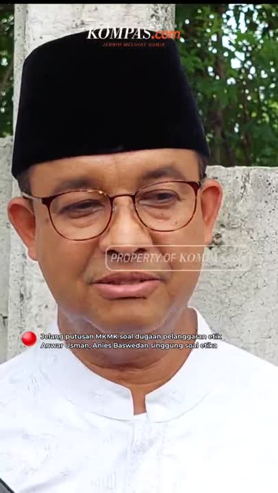 Anies Singgung Etika Jelang Putusan MKMK soal Dugaan Pelanggaran Etik Anwar Usman #Shorts
