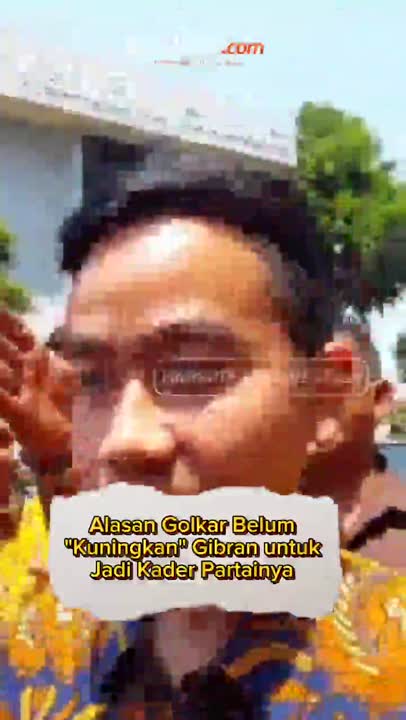 Alasan Golkar Belum "Kuningkan" Gibran #Shorts