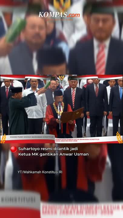 Momen Suhartoyo Ucapkan Sumpah Ketua MK #Shorts