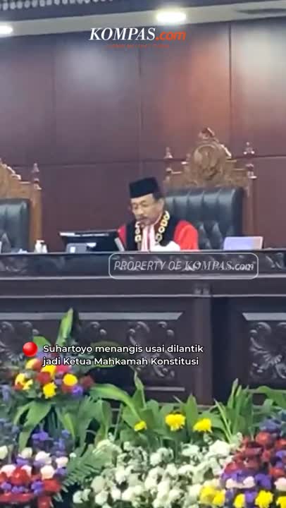 Tangis Suhartoyo Usai Dilantik Jadi Ketua MK #Shorts