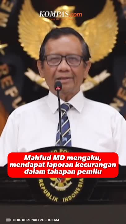 Mahfud: Ada Laporan Dugaan Kecurangan Pemilu