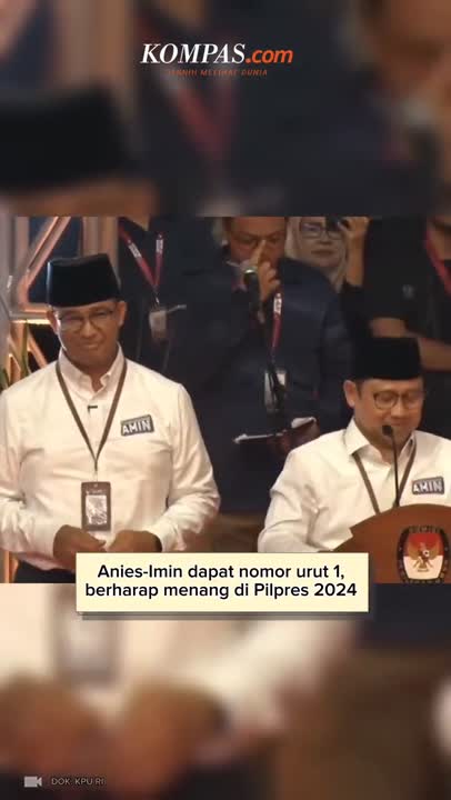 Anies-Imin Dapat Nomor Urut 1, Berharap Menang di Pilpres 2024 #Shorts