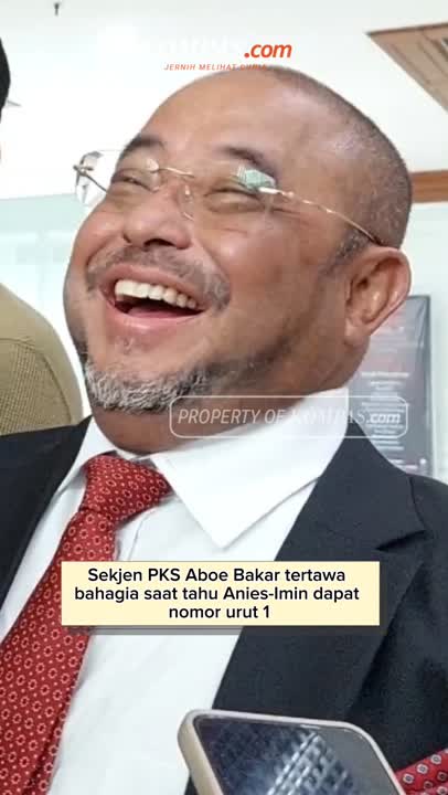 Sekjen PKS Aboe Bakar Tertawa Bahagia Saat Tahu Anies-Imin Dapat Nomor Urut 1 #Shorts