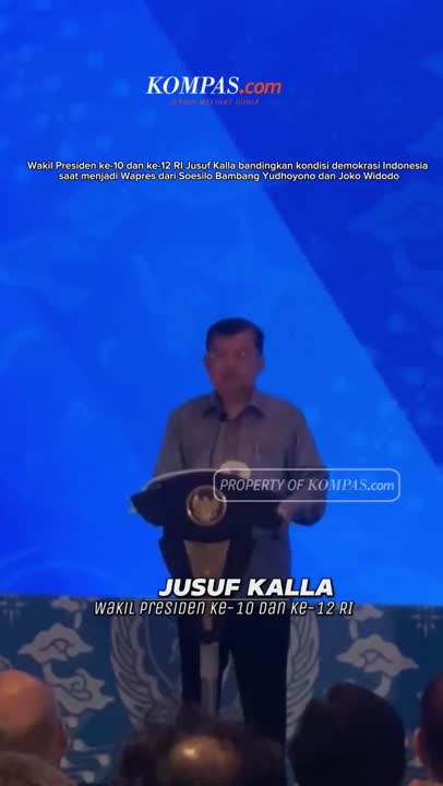 Jusuf Kalla Bandingkan Demokrasi pada Masa Menjadi Wapres SBY dan Jokowi #Shorts