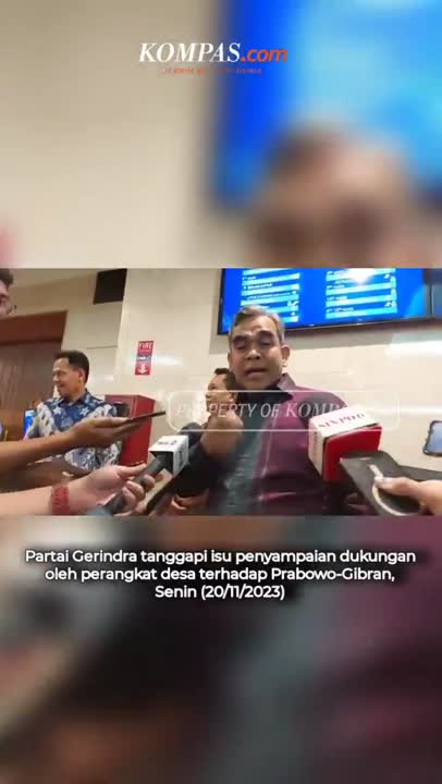 Sekjen Gerindra Tegaskan Tak Ada Dukungan Politik dari Perangkat Desa untuk Prabowo-Gibran #SHORTS