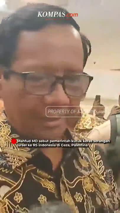 Mahfud: Pemerintah Kutuk Keras Serangan Israel ke RS Indonesia di Gaza #Shorts