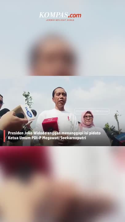Jokowi Tanggapi Pidato Megawati Singgung Orde Baru #Shorts