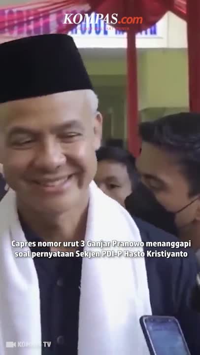Tanggapan Ganjar soal Jokowi Ada di Belakang Ganjar-Mahfud #shorts