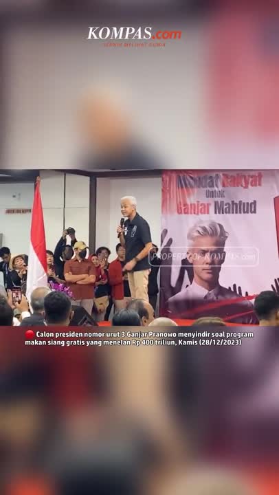 Ganjar &lsquo;Sindir&rsquo; Program Makan Siang Gratis yang Telan Rp 400 T #Shorts