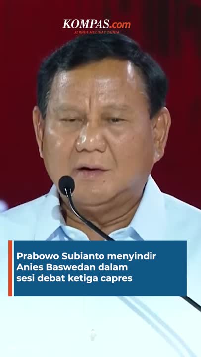 Prabowo ke Anies: Tidak Pantas Seorang Profesor Ngomong Begitu