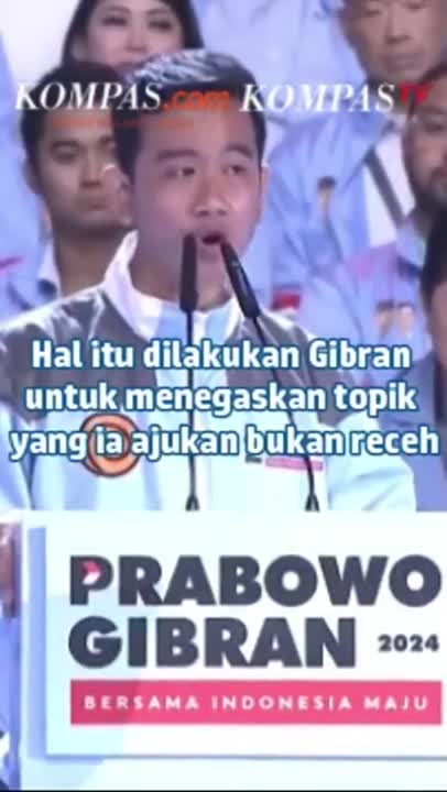 Gibran: Anak Muda Saja Bisa Jawab, Bukan Topik Receh #Shorts