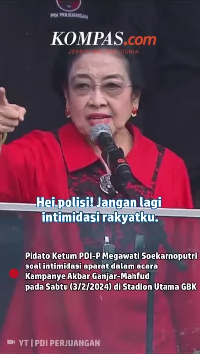 Ingatkan Aparat Tak Intimidasi, Megawati: Pangkat Lo Apa? Jenderal?