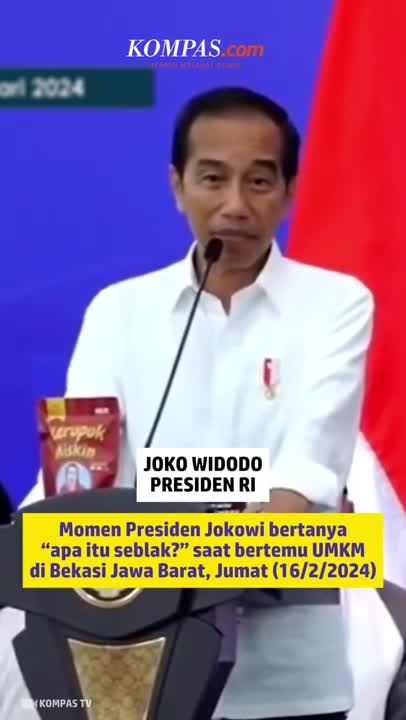 Jokowi Tanya Apa Itu Seblak saat Bertemu Pelaku UMKM