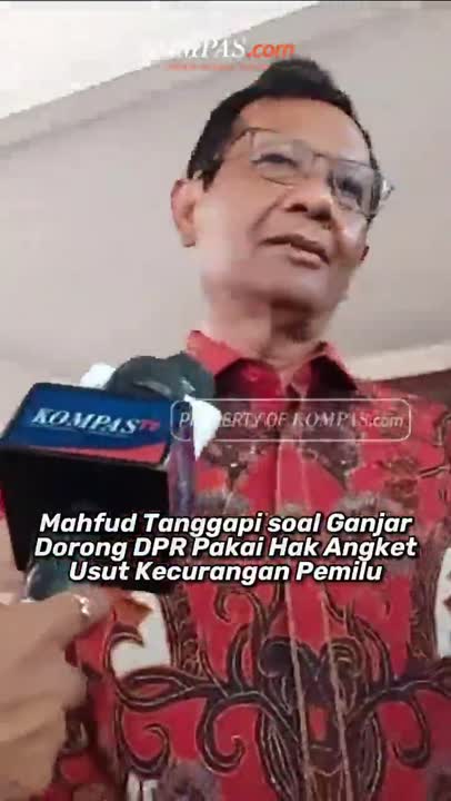 Ganjar Dorong Hak Angket Usut Kecurangan Pemilu, Ini Kata Mahfud #Shorts
