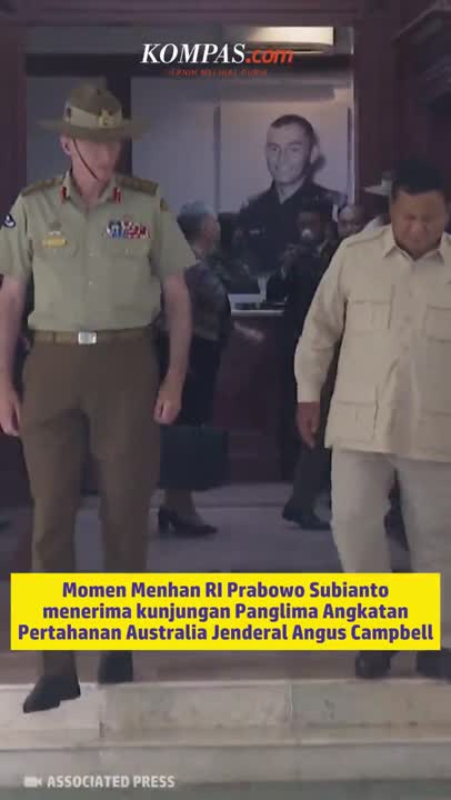 Momen Prabowo Terima Kunjungan Panglima Pertahanan Australia