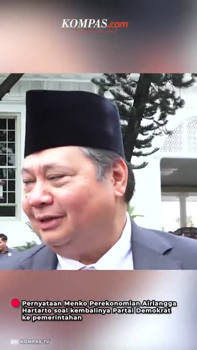 Airlangga Klaim Sudah Waktunya Demokrat Masuk Pemerintahan