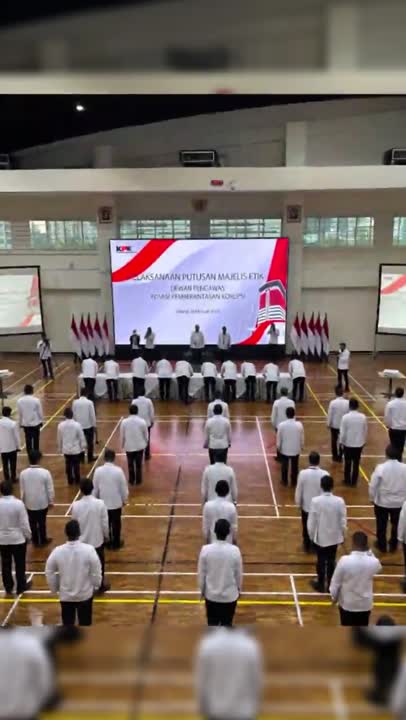 78 Pegawai KPK yang Lakukan Pungli Berbaris Minta Maaf