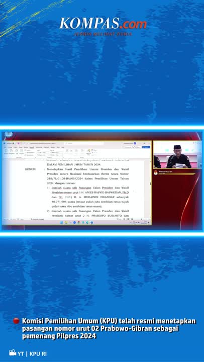 Prabowo-Gibran Menangi Pilpres 2024 #shorts