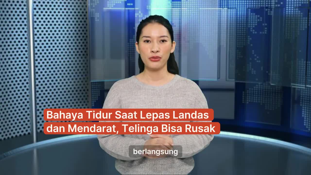 Bahaya Tidur Saat Lepas Landas dan Mendarat, Telinga Bisa Rusak