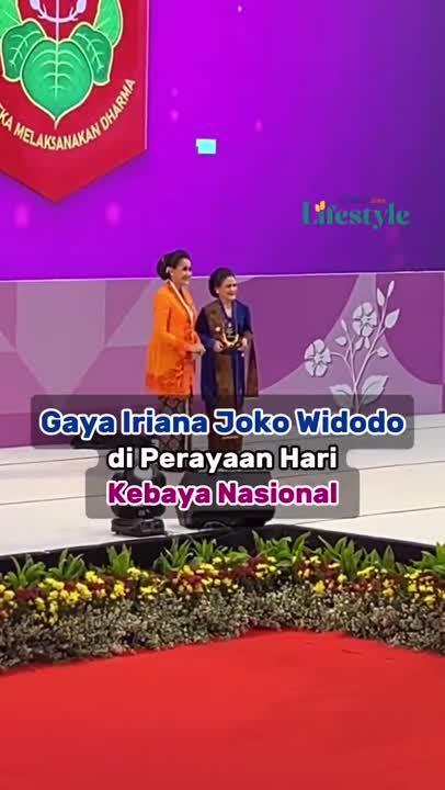 Gaya Iriana Joko Widodo di Hari Kebaya Nasional 2024