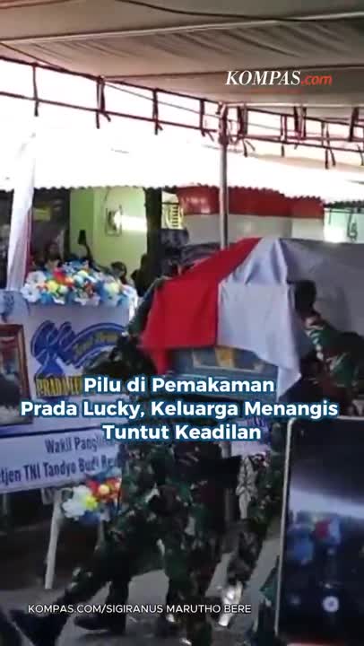 Pilu di Pemakaman  Prada Lucky, Keluarga Menangis  Tuntut Keadilan