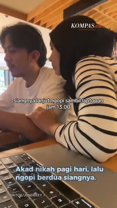 Kisah Sejoli Menikah Tanpa Resepsi, dari KUA Lanjut Ngopi