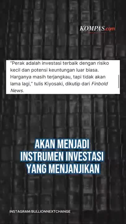 Harga Perak Naik, Prediksi Robert Kiyosaki Jadi Kenyataan?