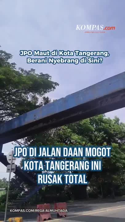 JPO Maut di Kota Tangerang, Berani Nyebrang di Sini?