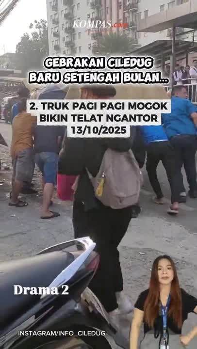 5 Gebrakan di Ciledug, Baru Setengan Bulan...