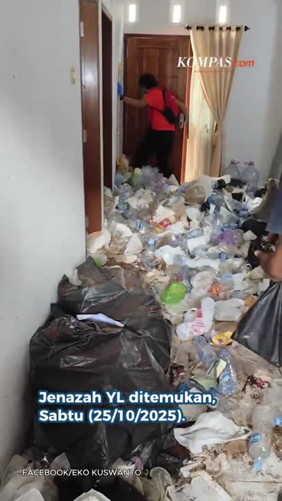 Tinggal Sendirian, Pria Meninggal Dalam Rumah Penuh Sampah