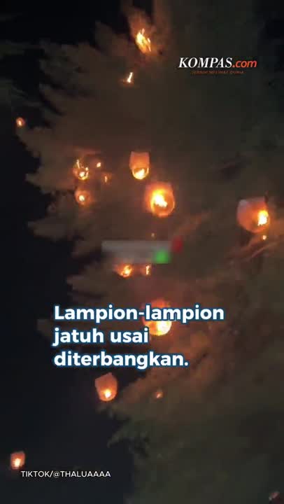 Festival Lampion Malah Jadi "Hujan Api" Di Bantul