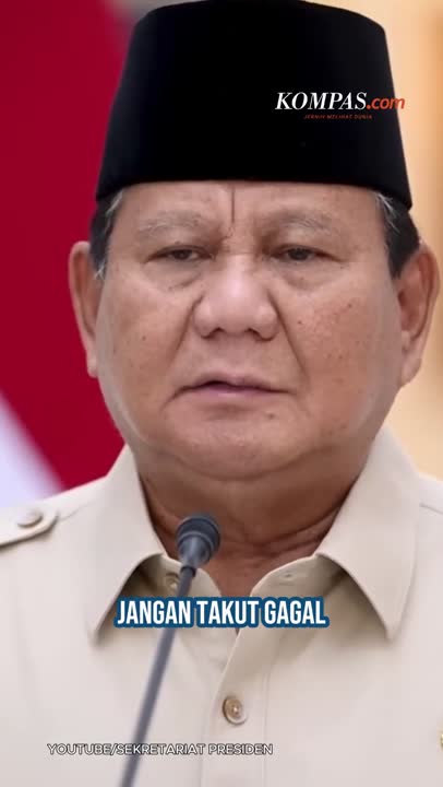 Prabowo Ke Anak Muda: Jangan Takut Bermimpi Besar, Jangan Takut Gagal
