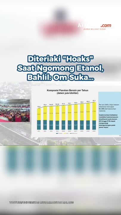 Diteriaki 'Hoaks' Saat Ngomong Etanol, Bahlil: Om Suka...