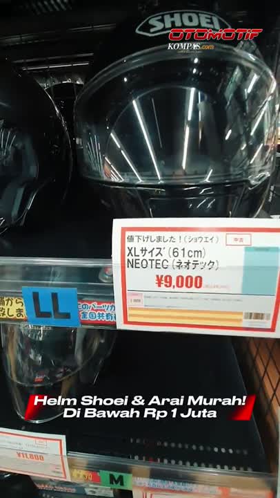 Beli Helm Arai Dan Shoei Harga "Jatuh" Di Toko Apparel Khusus Naps Dan Up Garage Jepang.