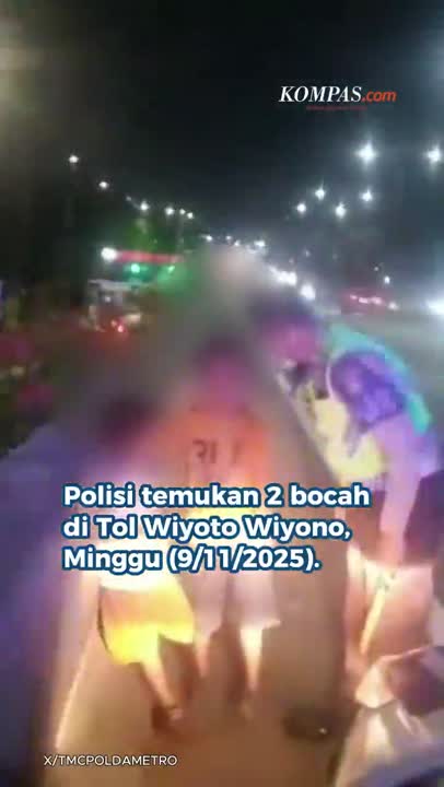 2 Anak Ditemukan Di Tol Usai Diajak Jalan Pengendara Motor Misterius