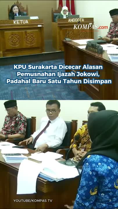 KPU Surakarta Dicecar Alasan Pemusnahan Ijazah Jokowi, Padahal Baru Satu Tahun Disimpan