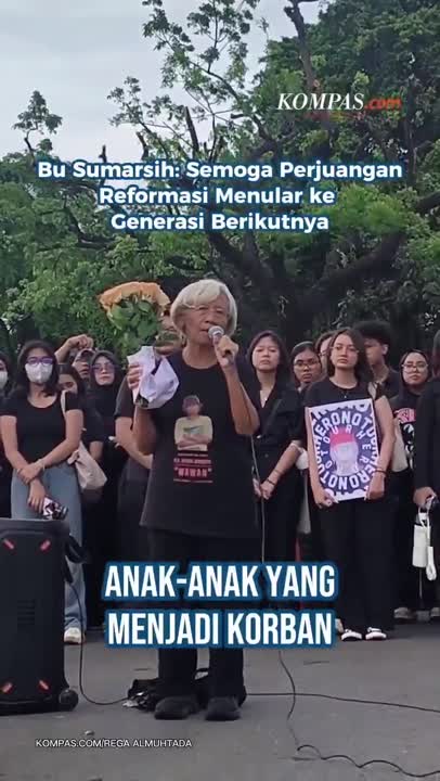 Bu Sumarsih: Semoga Perjuangan Reformasi Menular ke Generasi Berikutnya