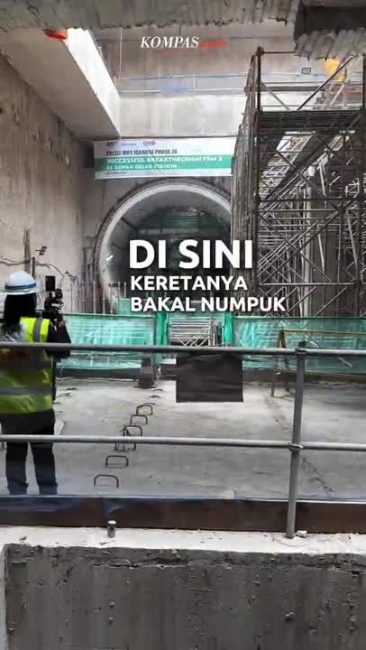 Bertingkat-tingkat, Terowongan Stasiun MRT Sawah Besar Jadi yang Terdalam?