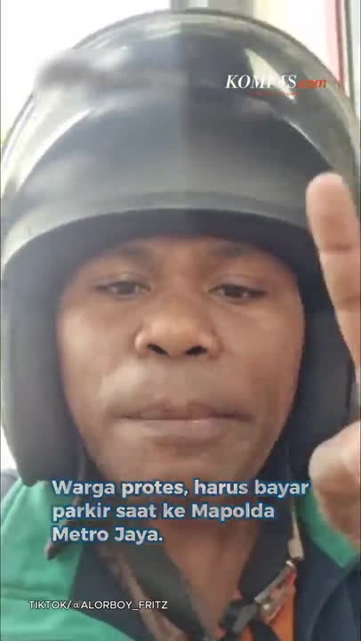 Pria Protes Tarif Parkir Di Mapolda Metro Jaya, Dinilai Rugikan Warga