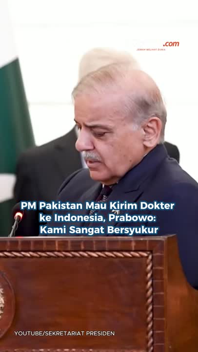 PM Pakistan Mau Kirim Dokter Ke Indonesia, Prabowo: Kami Sangat Bersyukur