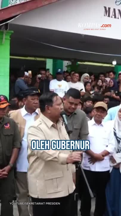 Prabowo Ke Pengungsi Di Langkat: Kami Tak Akan Tinggalkan Kalian