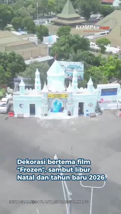 Viral, Pos Polisi Disulap bak Kastil Disney di Jombang