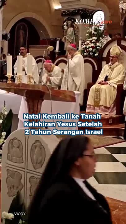 Natal Kembali Ke Tanah Kelahiran Yesus Setelah  2 Tahun Serangan Israel