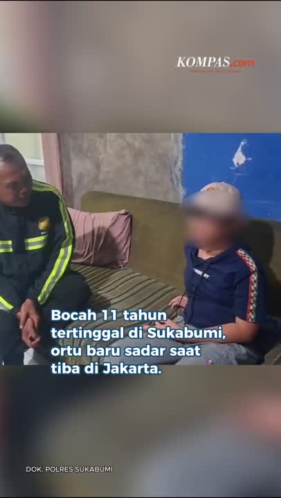 Bocah Tertinggal Di SPBU Sukabumi, Ortu Baru Sadar Saat Di Jakarta