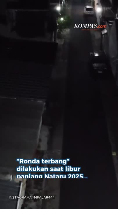 Unik, Pak RT Ronda Pakai Drone Pantau Kampung Sepi Saat  Warga Mudik