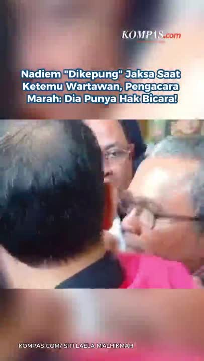 Nadiem "Dikepung" Jaksa Saat Ketemu Wartawan, Pengacara Marah: Dia Punya Hak Bicara!