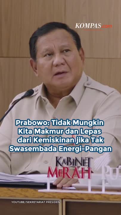 Prabowo: Tidak Mungkin Kita Makmur Dan Lepas Dari Kemiskinan Jika Tak Swasembada Energi-Pangan