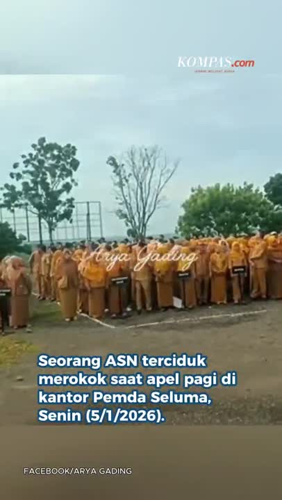 ASN Merokok Saat Apel, Bupati Seluma Bengkulu Ngamuk