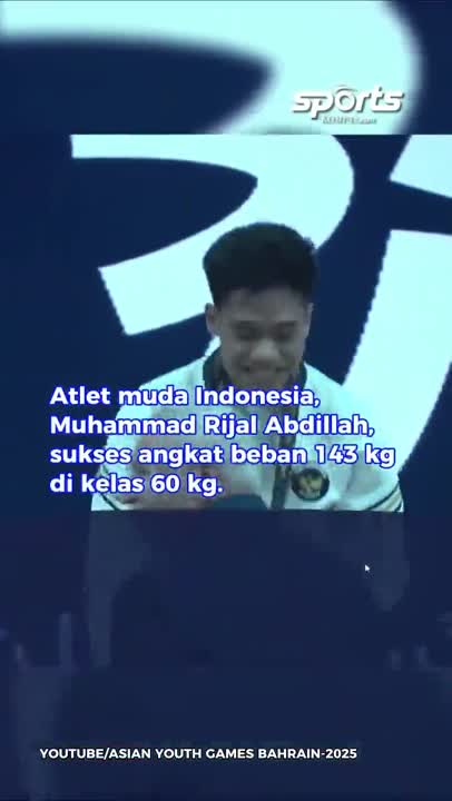 ATLET ANGKAT BESI SUMBANG EMAS KEDUA INDONESIA DI ASIAN YOUTH GAMES 2025