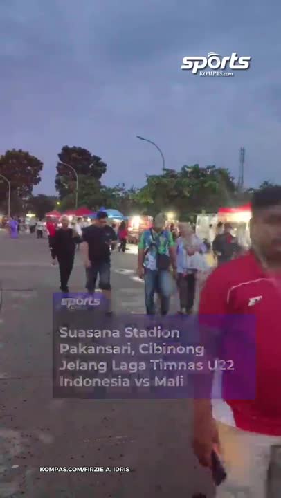 SUASANA STADION PAKANSARI, CIBINONG JELANG LAGA TIMNAS U22 INDONESIA VS MALI